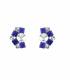 Oorclips | Heldere Strass | Blauwe Steentjes | Elegante Sieraden