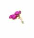 Oorclips bloem Elegante roze oorclips in bloemvorm