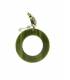 Oorclips Groene glassteentjes Elegante sieraden