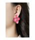 Oorclips | Turquoise sieraden oorclips | Fashion oorbellen goud