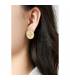 Oorclips | Witte parelmoer oorclips | Zilverkleur en sterren