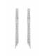 Oorclips met heldere stras steentjes Elegante zilverkleurige oorclips