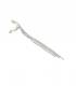 Oorclips met heldere stras steentjes Elegante zilverkleurige oorclips