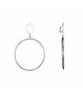 Zilverkleurige metalen oorclips