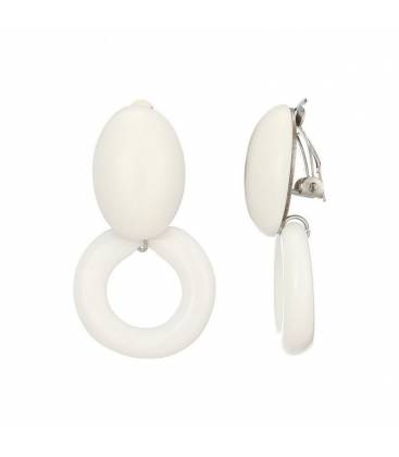 Oorclips | Ronde hanger ovaal oorstukje | Nikkelvrij comfort