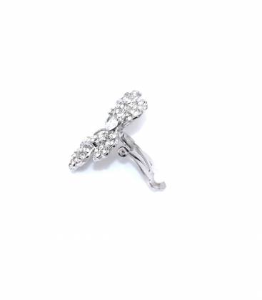 Oorclips | Vlinder oorclips met strass | Sieraden zonder gaatjes