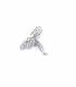 Oorclips | Vlinder oorclips met strass | Sieraden zonder gaatjes