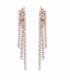 Oorclips | Goudkleurige oorclips met zirconia strengen | Glamoureuze oorbellen zonder gaatjes
