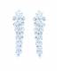 Oorclips | Zilverkleurige oorclips met zirconia | Elegante clip oorbellen