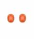 Oorclips | Oranje strass steentjes | Comfortabel en stijlvol