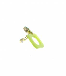 Oorclips | Groene glassteentjes | Comfortabele klem oorbellen