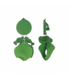 Oorclips | Groene hangers | Nikkelvrij en comfortabel