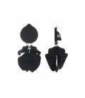 Oorclips zwart met leuke hangers