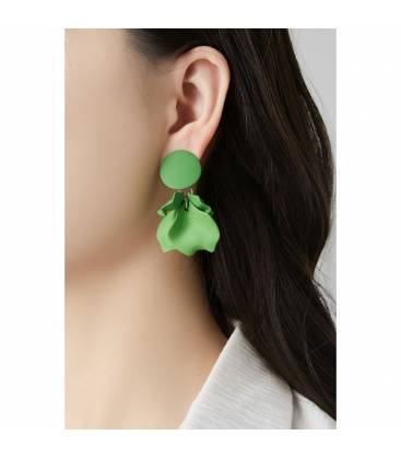 Oorclips | Zwarte oorclips met hangers | Trendy oorbellen zonder gaatjes