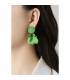 Oorclips | Zwarte oorclips met hangers | Trendy oorbellen zonder gaatjes
