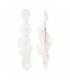 Witte lange oorclips met leuke hangers