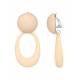 Oorclips beige gemaakt van hars