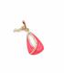 Oorclips | Roze strass hanger | Elegante klem oorbellen