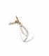 Oorclips | Witte parel met strassrand | Tijdloze elegantie