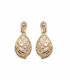 Oorclips | Goudkleurig met strass | Elegant design