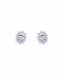 Oorclips | Zirconia oorclips zilverkleur | Comfortabele oorbellen zonder gaatjes