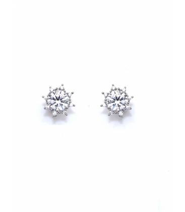Oorclips | Zirconia oorclips zilverkleur | Comfortabele oorbellen zonder gaatjes