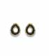 Oorclips | Elegante druppel oorclips met melkwitte steen | Sieraden voor dames