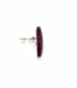 Oorclips | Roze resin ovaal design | Elegante oorbellen zonder gaatjes