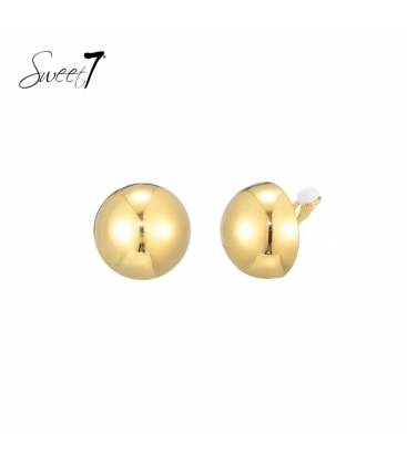 Bolle oorclips | Goudkleurige bolle oorclips stijlvol