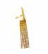 Oorclips geel met strass steentjes | Sprankelende fashion oorclips