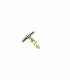 Oorclips bloem | blauwe bloem clip oorclips