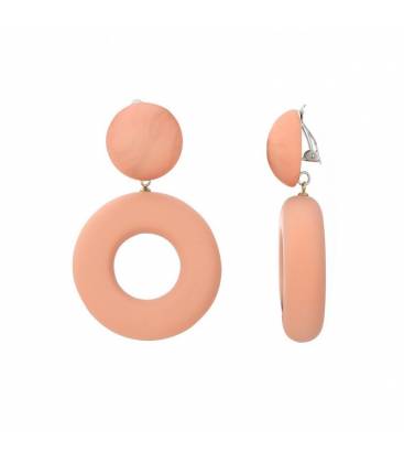 Oorclips | Oorclips met natuurlijke hars finish voor stijlvolle fashion look