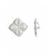 Oorclips streepdesign | Zilverkleurige oorclips met streep design
