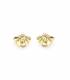 Oorclips | parel waaier oorclips goud | chic accessoires