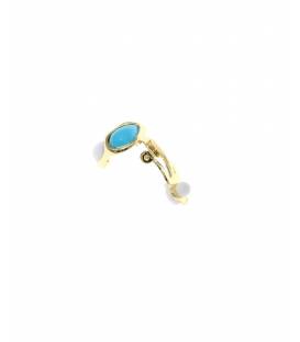 Driehoek oorclips | modieuze multicolor clip?on sieraden