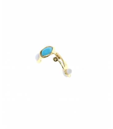 Driehoek oorclips | modieuze multicolor clip?on sieraden