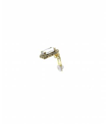 Oorclips glassteen helder | Oorclips glassteen helder | Oorclips glassteen helder