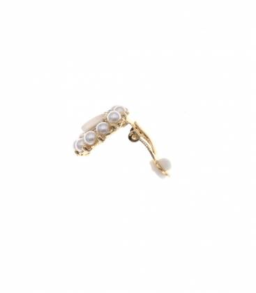 Oorclips | parel strass oorclips voor glamour