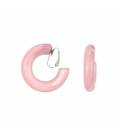 Oorclips licht roze creolen