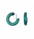 Oorclips donker groene creolen