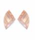 Oorclips | Geometrisch hout design | Natuurlijke look
