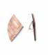 Oorclips | Geometrisch hout design | Natuurlijke look