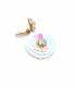 Oorclips met pailletten | Pastel kleuren | Bloemvorm
