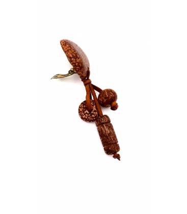 Oorclips | Bruin boho design | Gevlochten en speels