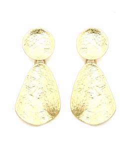 Oorclips | Goudkleur met hamerslag effect | Elegant design
