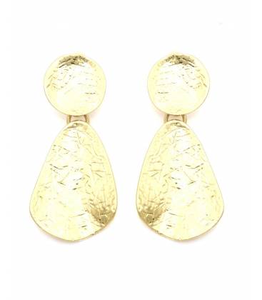 Oorclips | Goudkleur met hamerslag effect | Elegant design