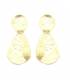 Oorclips | Goudkleur met hamerslag effect | Elegant design