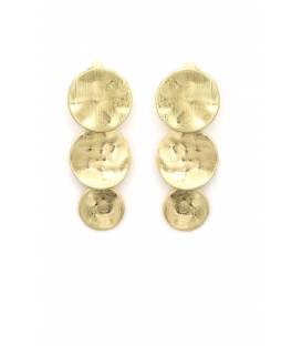 Oorclips | Goudkleur met hamerslag effect | Elegant design