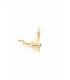 Oorclips | Wit en goudkleur met steentje | Elegant design