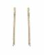 Oorclips met heldere stras steentjes Elegante goudkleurige oorclips